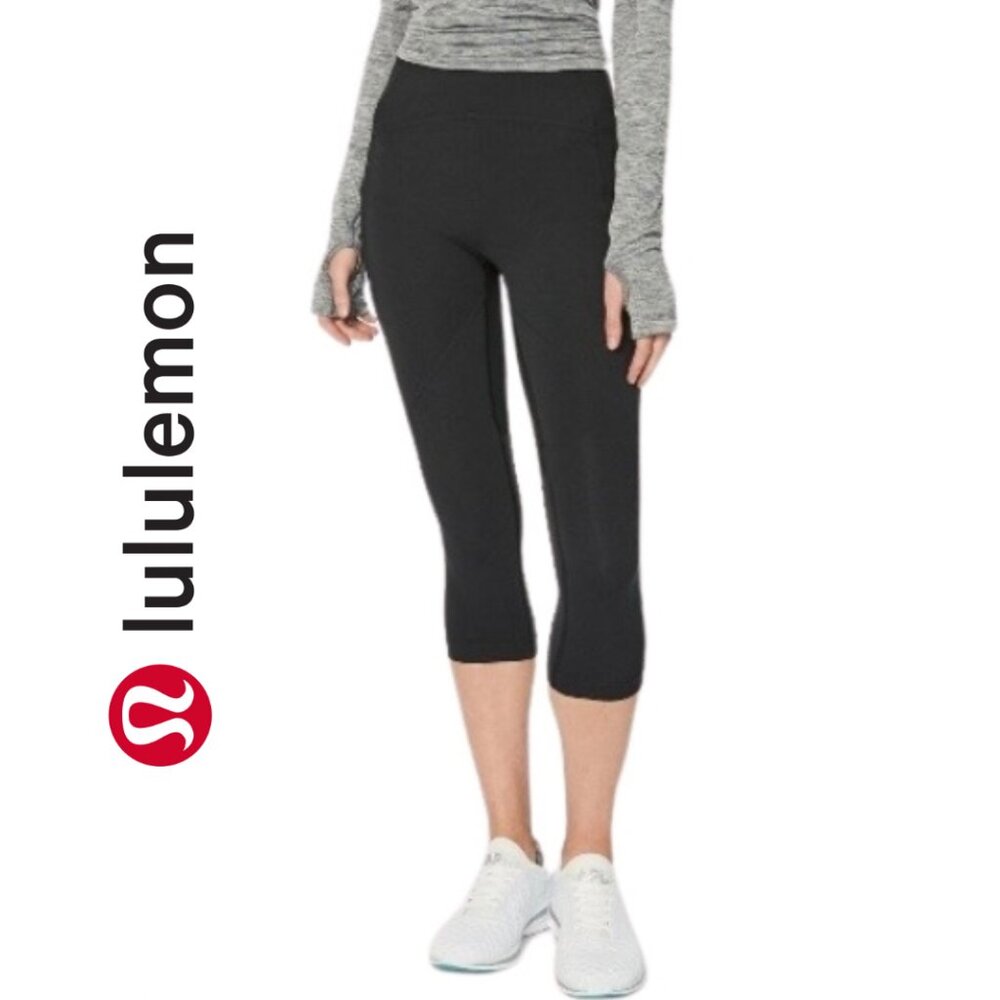 EUC Lululemon Lead the Pack High Rise Crop 23” Size 10